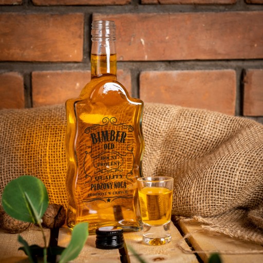 Vlnovka s potlačou BIMBER 500 ml na tinktúry
