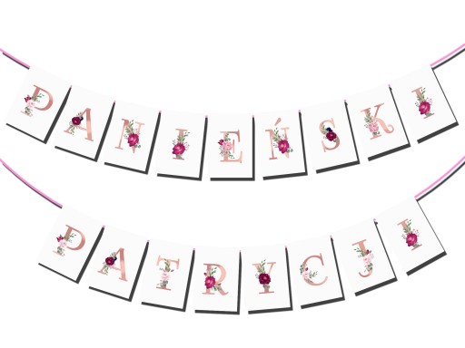 BRIDGE PARTY BANNER Názov Boho Rose Gold