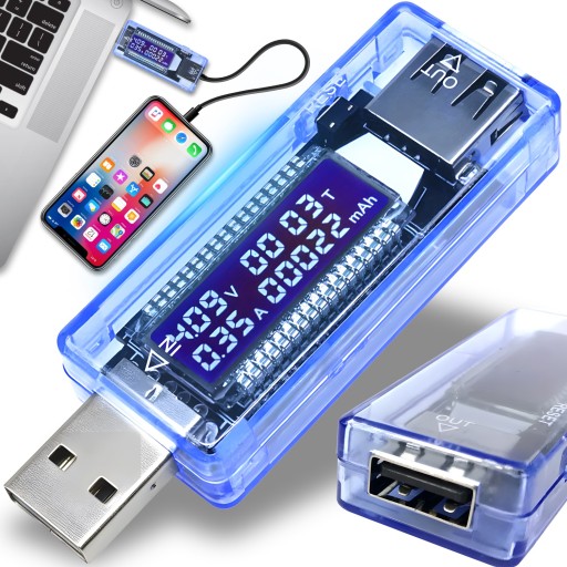 METER VOLTMETER USB AMPÉRMETER TESTER NAPÄŤOVÉHO PRÚDU