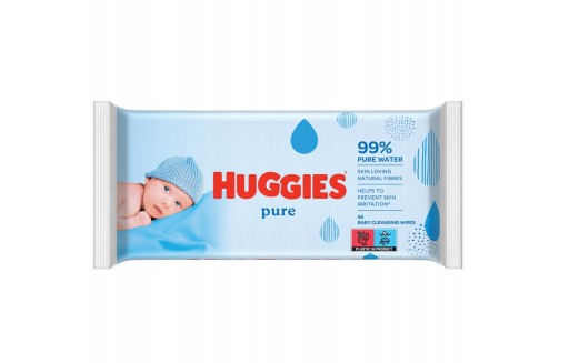 Huggies Pure Triplo vlhčené obrúsky SET 3x56 ks.