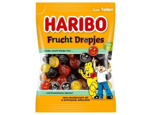 HARIBO OVOCNÉ ŽELÉ SLEKORICE FRUCHT DROPJES 175G