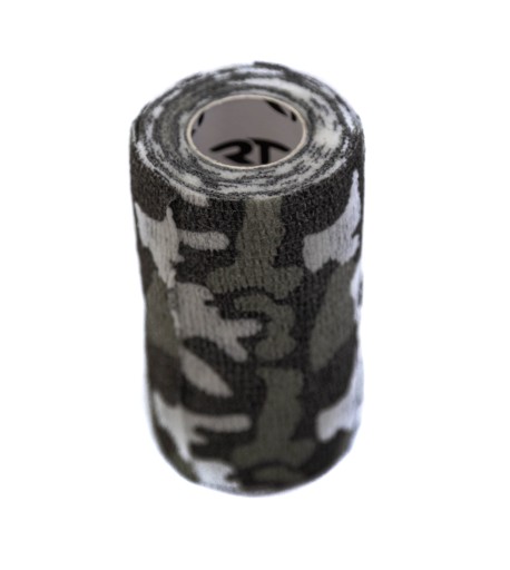 Elastická samolepiaca súdržná bandáž Rea Tape 10cm x 4,5m camo sivá