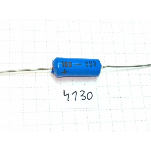 Tantal 100uF 6,3V 8x21 Unitra-Elwa axiálne x2
