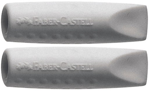 FABER-CASTELL Predlžovací nástavec na ceruzku na gumu Grip 2001 2 kusy ŠEDÝ