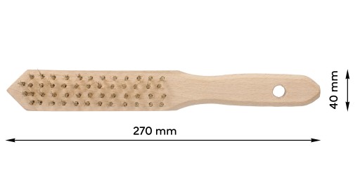 4-radová drôtená kefa na hrdzu