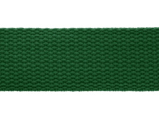 Prepravná páska 32 mm bavlnený popruh, fľaškovo zelená
