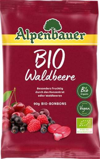 CUKRÍKY PLNENÉ LESNÝM OVOCOM BIO ALPENBAUER