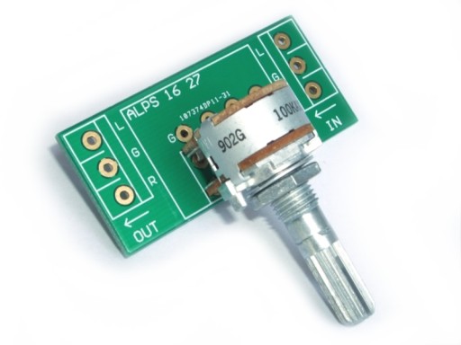 ALPS PCB POTENCIOMETER ZLATENÝ RK163 RK271 + 2XARK