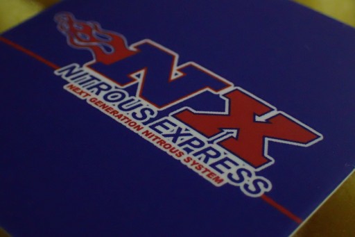 NX NITROUS EXPRESS NOS NITRO NÁLEPKA 5 x 5 cm
