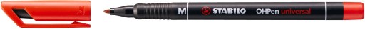 STABILO OHPEN M 1mm fóliové pero, červené