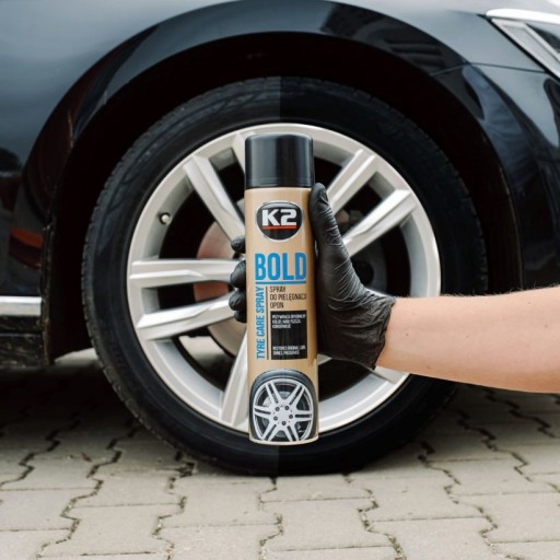 K2BOLD TIRE AGENT SPRAY BLACK SHINE
