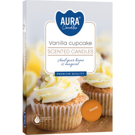 TEALIGHTY VONNÉ SVIEČKY Vonné čajové sviečky 4H VANILKA COOKIE
