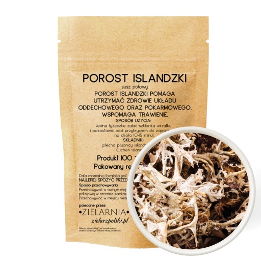 ISLAND LICHEN 100% sušený bylinný nálev NA KAŠEL