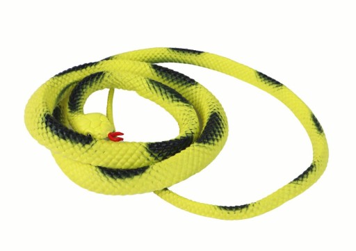 Umelá guma Coral Snake Yellow s PVC záplatami