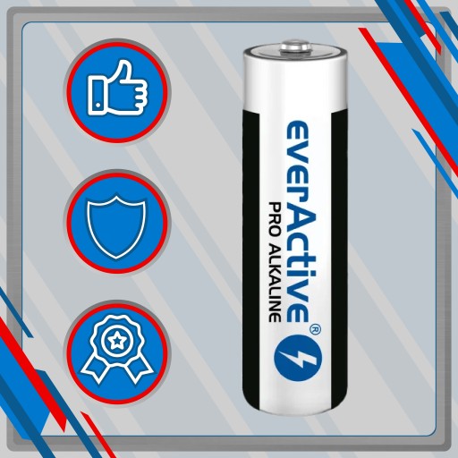 Alkalické alkalické batérie AA / LR6 everActive Pro - 10 kusov (balenie)