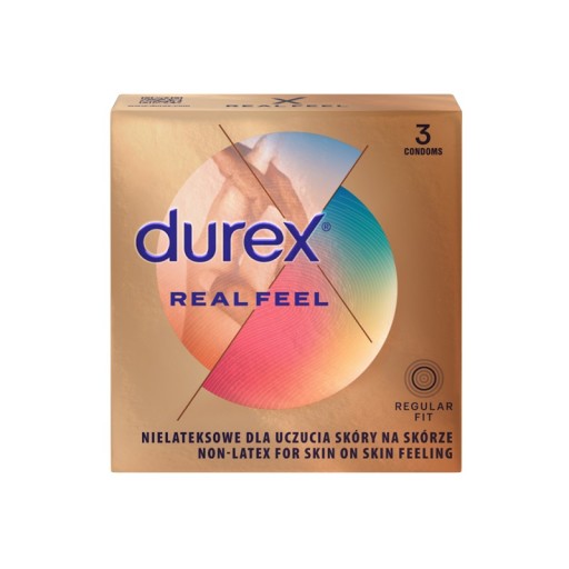 Durex Real Feel nelatexové kondómy, 3 kusy