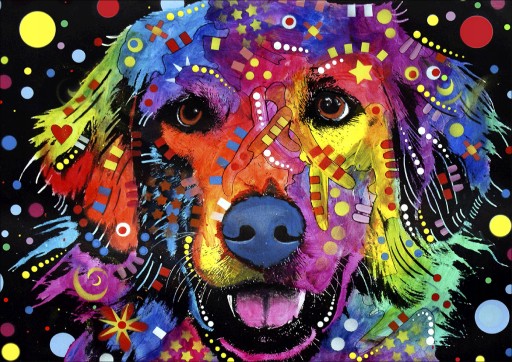 DIAMANTOVÁ VÝŠIVKA Diamantová maľba PICTURE DOG Obrázky vyrobené z 5D diamantov