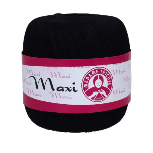 Madame Tricote Paris Maxi šnúrka 9999 / čierna