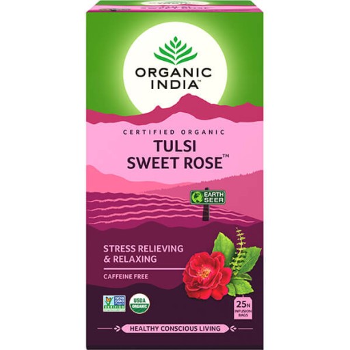 BIO indický čaj SWEET ROSE znižuje účinky...