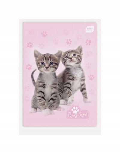 Štvorcový zápisník A5 so 16 stranami s nápisom Puppy Sign