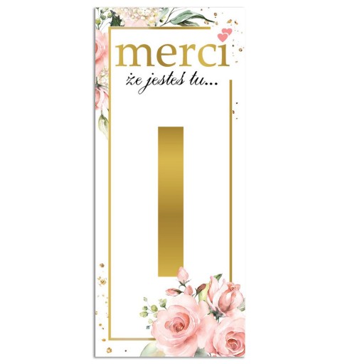 ĎAKUJEME hosťom MERCI wedding M6 5 ks