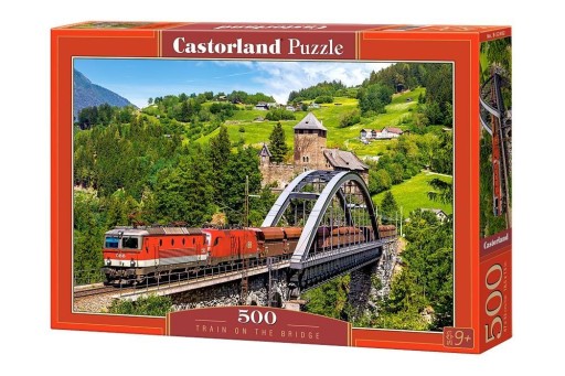 Puzzle 500. Vlak na moste. Castorland. B-52462.