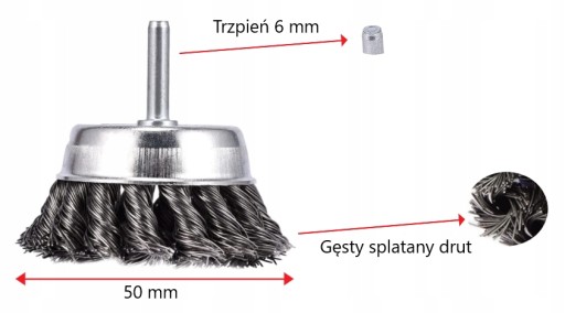 ČISTIACA KEFA POVINOVANÁ PRE 50 mm VŔTAČKU