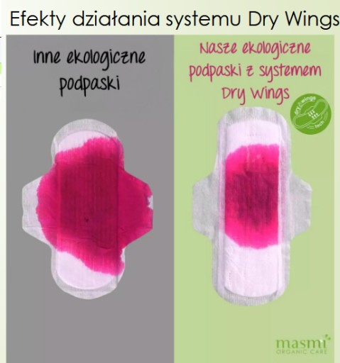 Masmi Ekologické hygienické vložky na noc, 100% prírodná, organická bavlna, 10 ks.