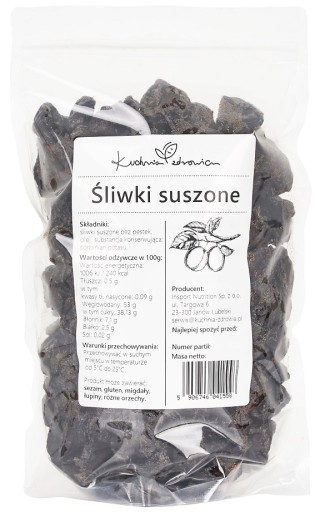 Sušené slivky Sušené slivky ZDRAVOTNÁ KUCHYŇA 500G