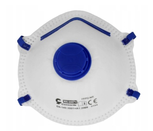 PRACHOVÁ MASKA POLMASKA S VENTILOM FFP2