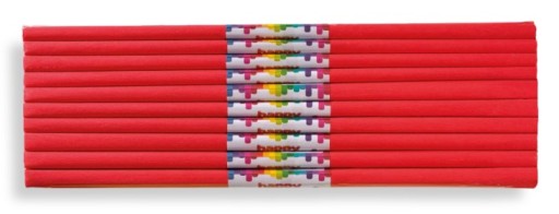 CRIPPLED hodvábny papier 50x200cm červený 10 kusov HAPPY COLOR