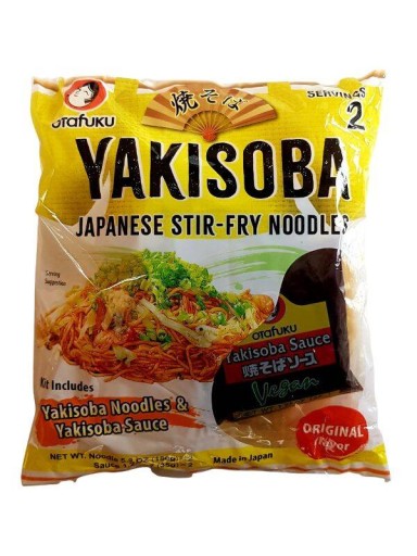 Japonská omáčka Yakisoba s restovanými rezancami pre dvoch Otafuku 370g
