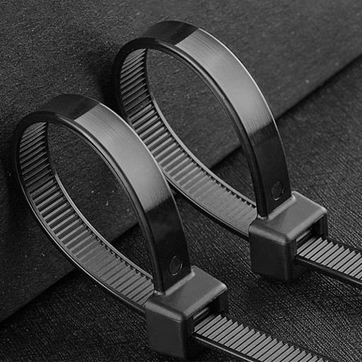 KABELOVÉ VIAZAČKY Zipsové VIAZAČKY ČIERNA 3,6 mm x 300 mm 100 ks.