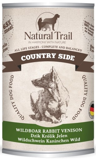 NATURAL TRAIL Dog 400g Country Side (kanec, králik, jeleň)
