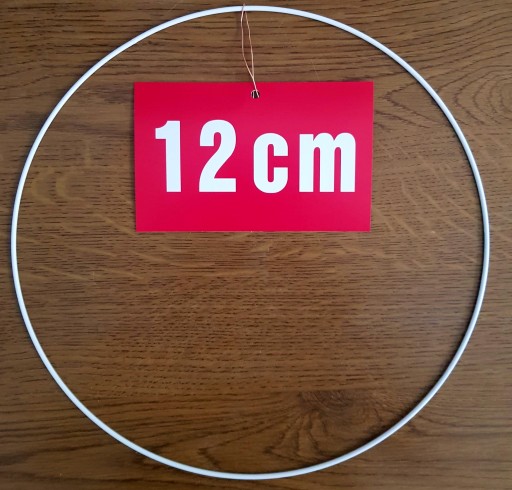 BIELY krúžok/ráfik pre lapače snov a makramé 12 cm