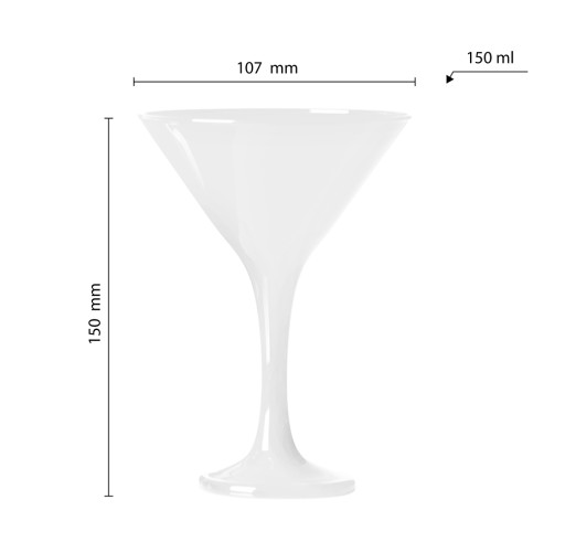 BIELE MARTINI POHÁR NA NÁPOJE 150 ml