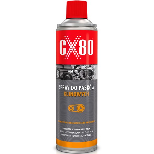 CX80 Sprej na klinové remene 500ML Účinný