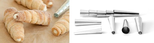 Formy TUBE na pečenie trubičiek s krémom, 12 cm, 10x