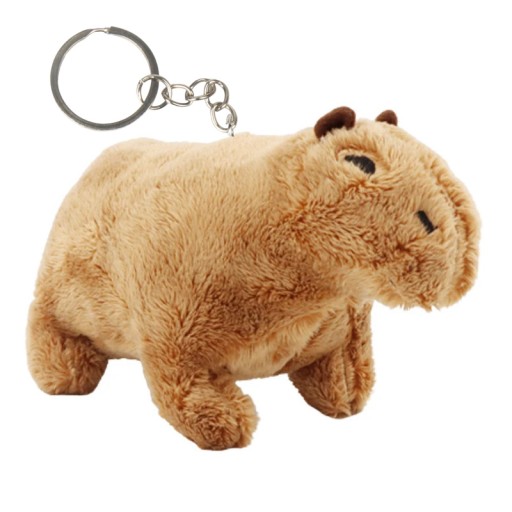 PLYŠOVÁ HRAČKA CAPYBARA MASKOT ZVIERATKO KĽÚČENKA BRINK DARČEKOVÝ PLYŠ