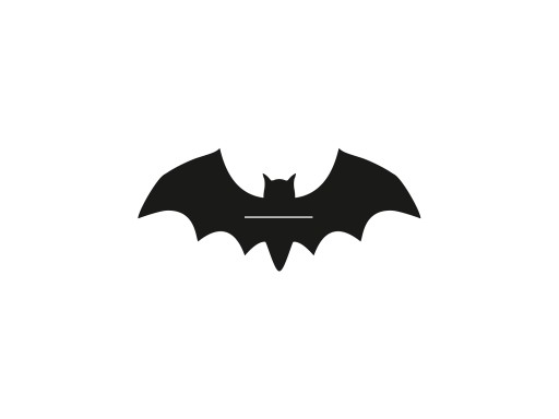 Bio slamky Halloween bat 6 ks