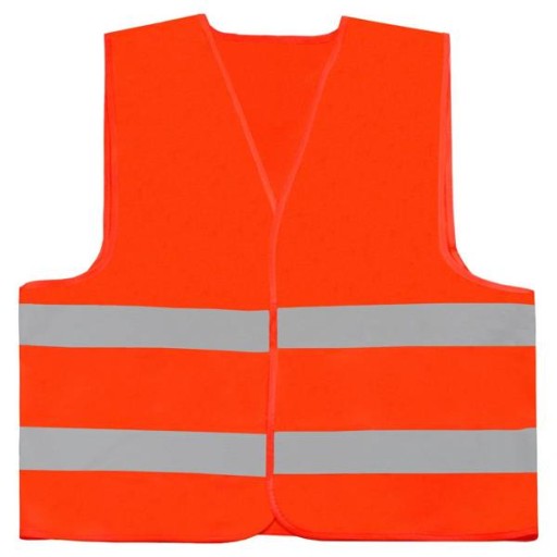 ORANŽOVÁ VESTA + TROJUHOLNÍK + MINI POISTKY