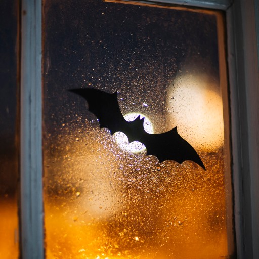 Halloweenska dekorácia netopier Sada čiernej fólie x 3 ozdoby Dekorácie
