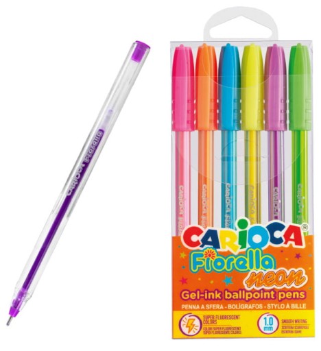 Fiorella CARIOCA NEON guľôčkové pero 6 farieb 43365