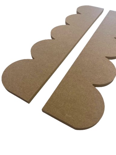 Ozdobný volán 30 cm MDF 10 mm do detskej izby