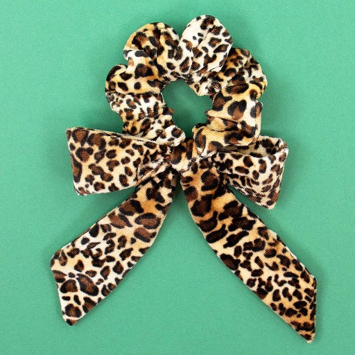 HAIR RUB, šatka SCRUNCHIES, leopardí pás