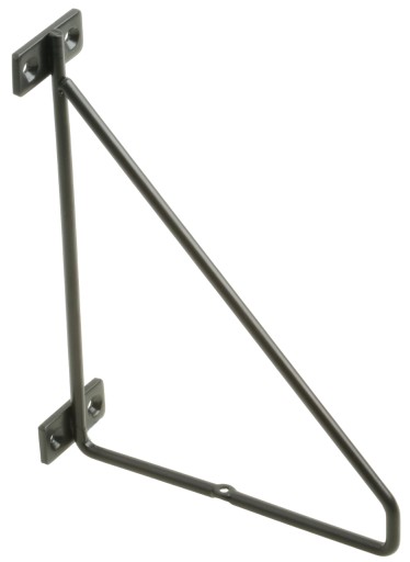 DEKORATÍVNA PODPORKA POLICE 210 x 165 mm ČIERNA PRE PODPORU DOSKY DRŽIAK POLICE