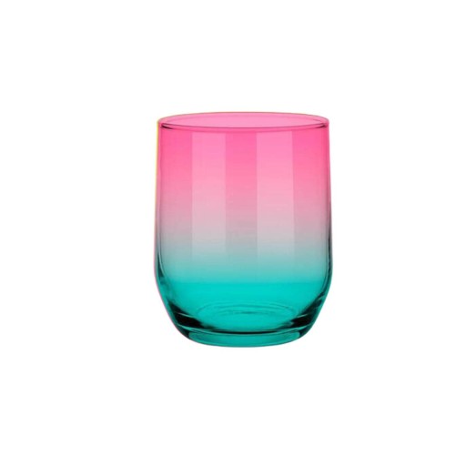 Sklenená nádoba OMBRE na liate sviečky, 300 ml, MIX FARIEB