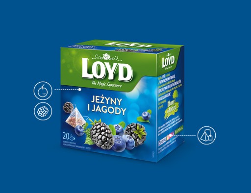 Express Ovocný čaj Čučoriedka Ostružina Sladké drievko Arónia 20 T. BIO LOYD