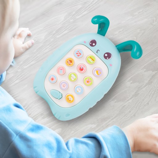 INTERAKTÍVNY HUDOBNÝ TELEFÓN PRE BALÚŠE DIEŤA NA HRANIE ZAJIKA
