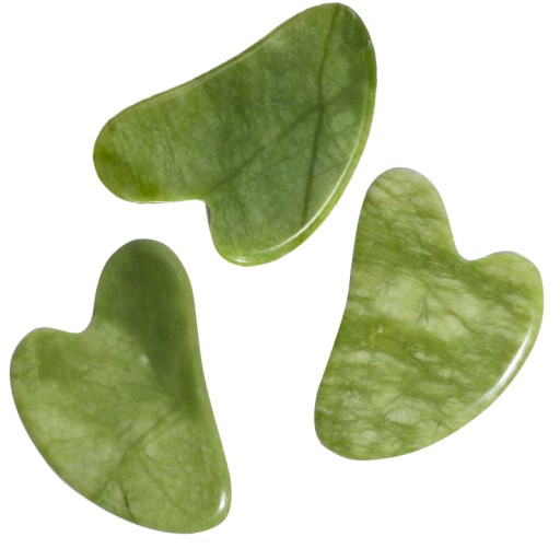 GUA SHA MASÁŽ TVÁR MASÁŽNA DOSKA prírodný jadeit